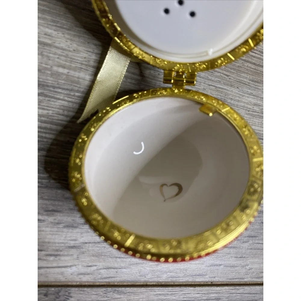 Mr. Christmas‎ Musical Egg Ornament Music Box Porcelain Valerie Parr Hill Red